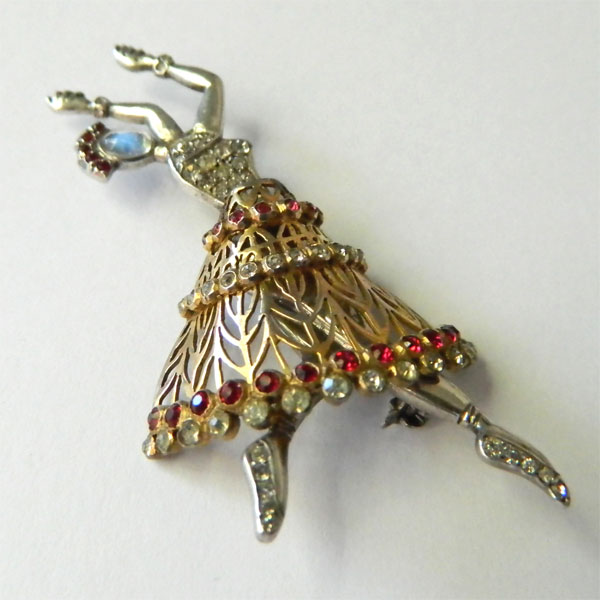 1930's sterling figural brooch