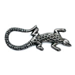 sterling gecko brooch
