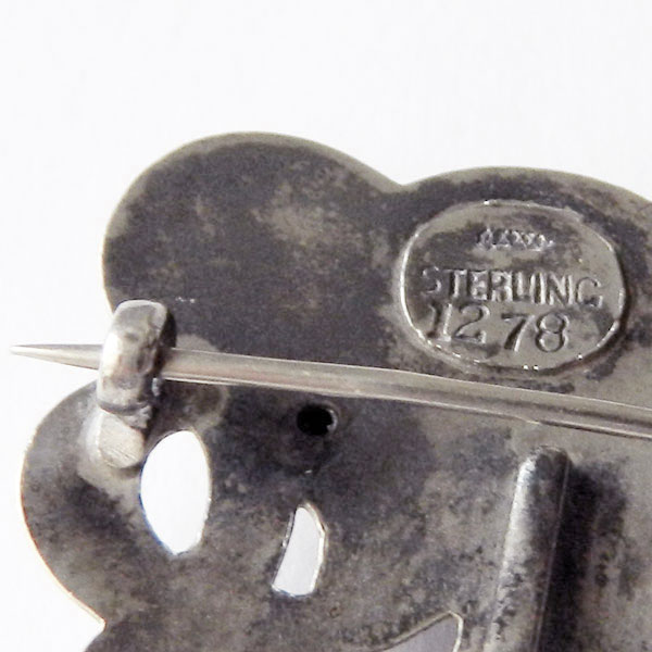 Art Nouveau sterling brooch