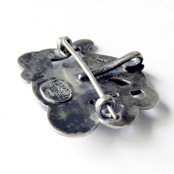 Art Nouveau sterling brooch