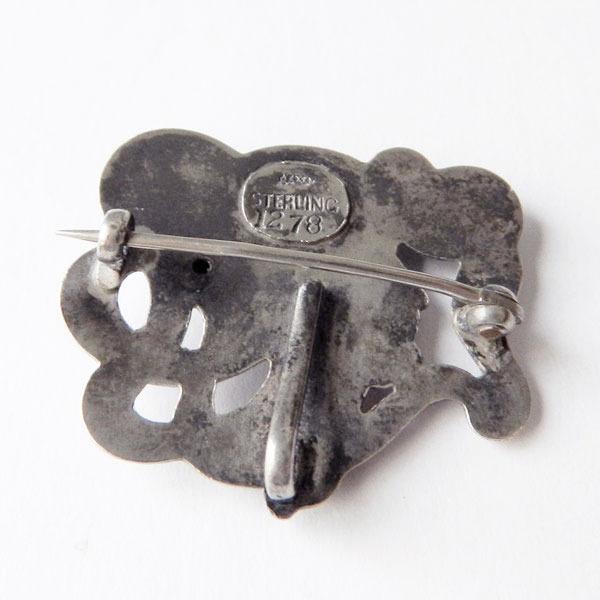 Art Nouveau sterling brooch