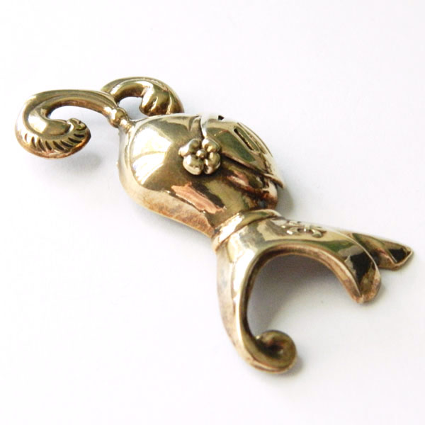 Knight in shining armor brooch