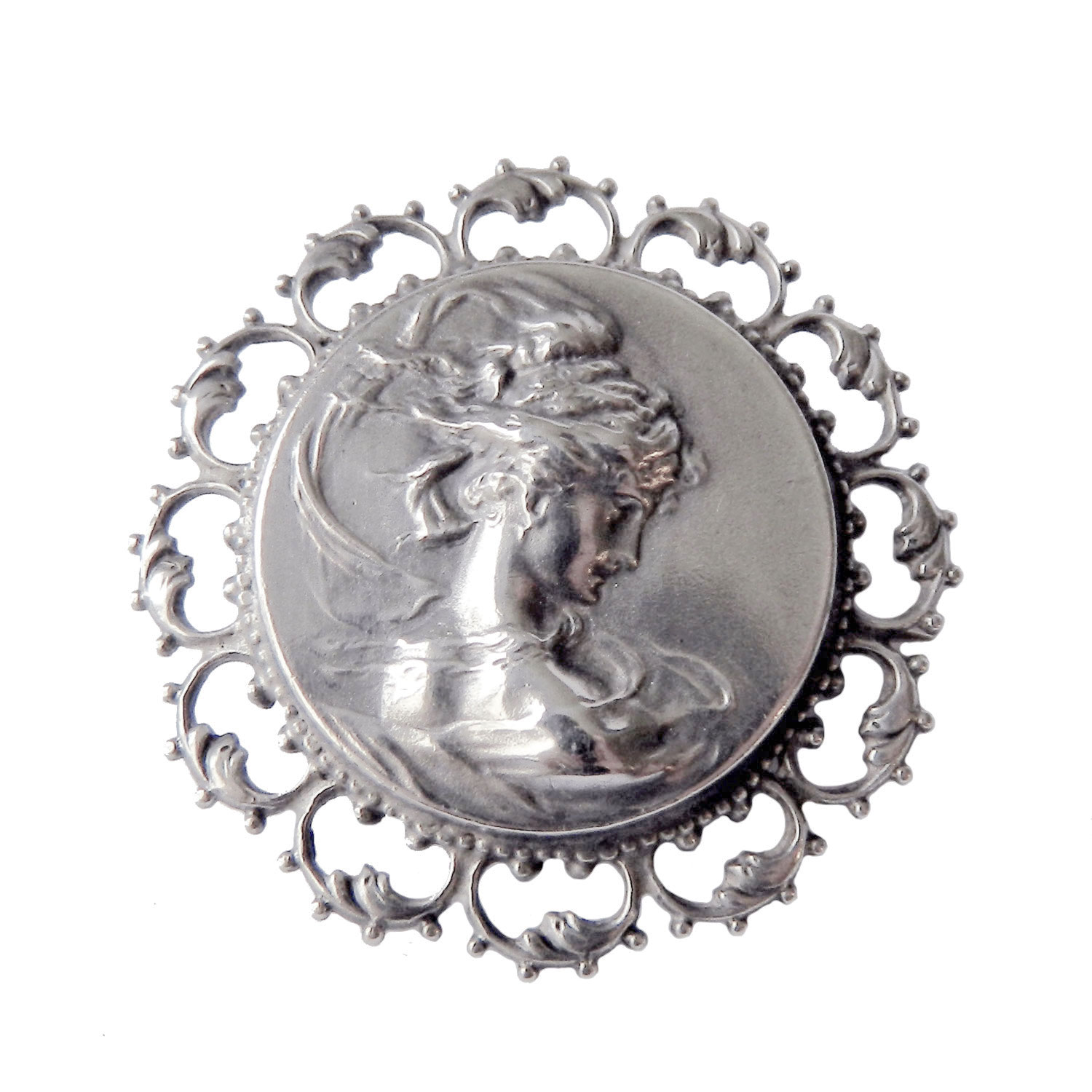 Art Nouveau sterling brooch