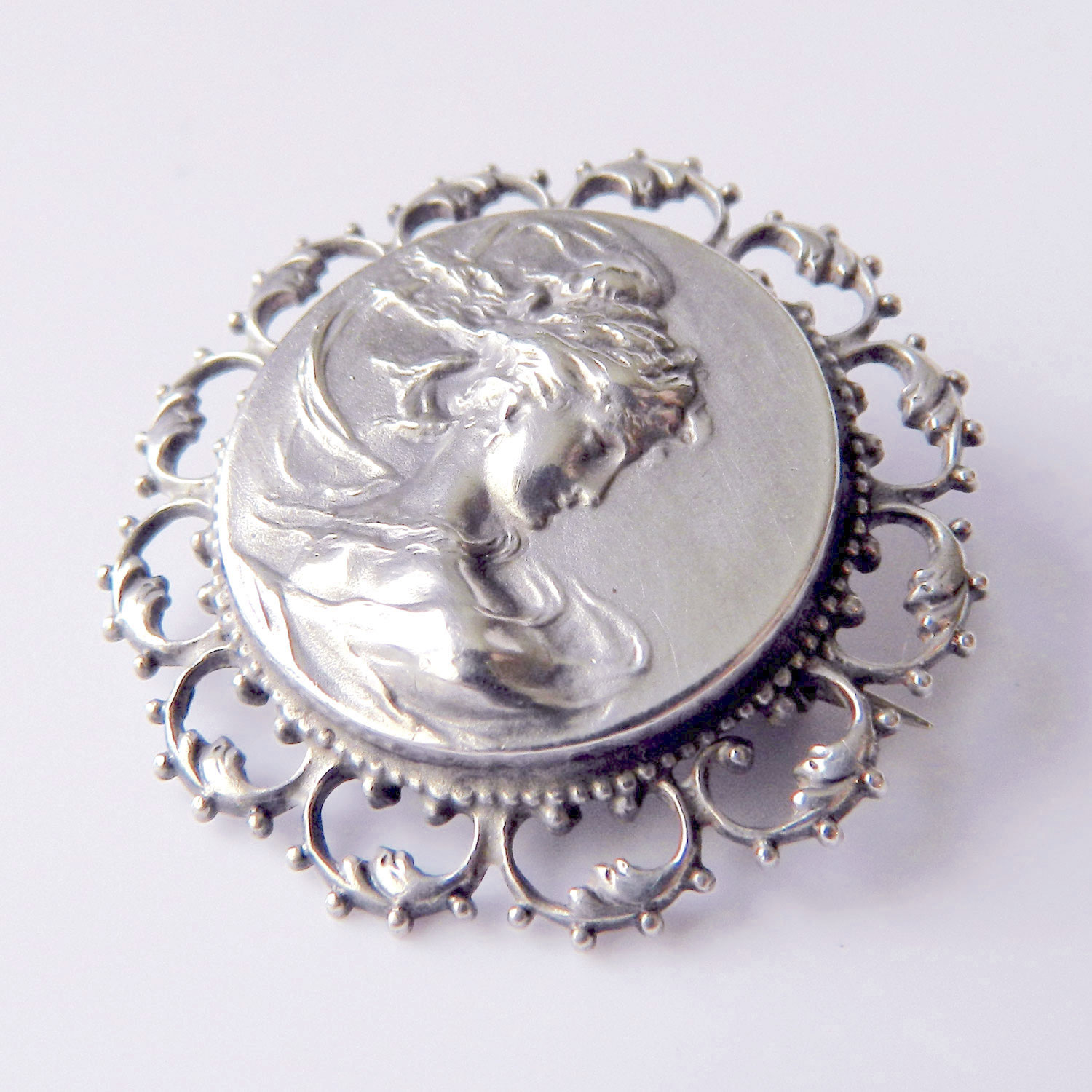 Art Nouveau sterling brooch