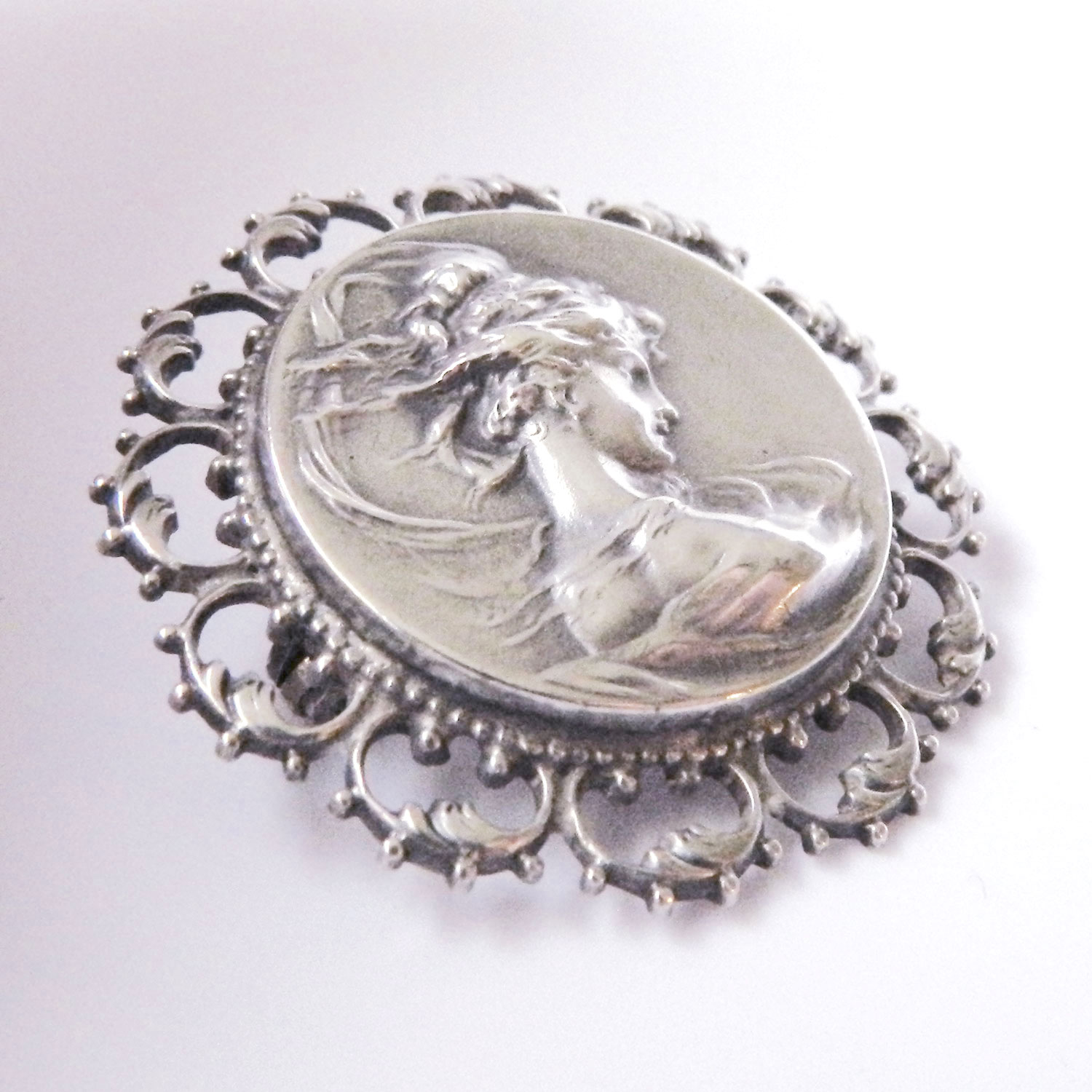 Art Nouveau sterling brooch