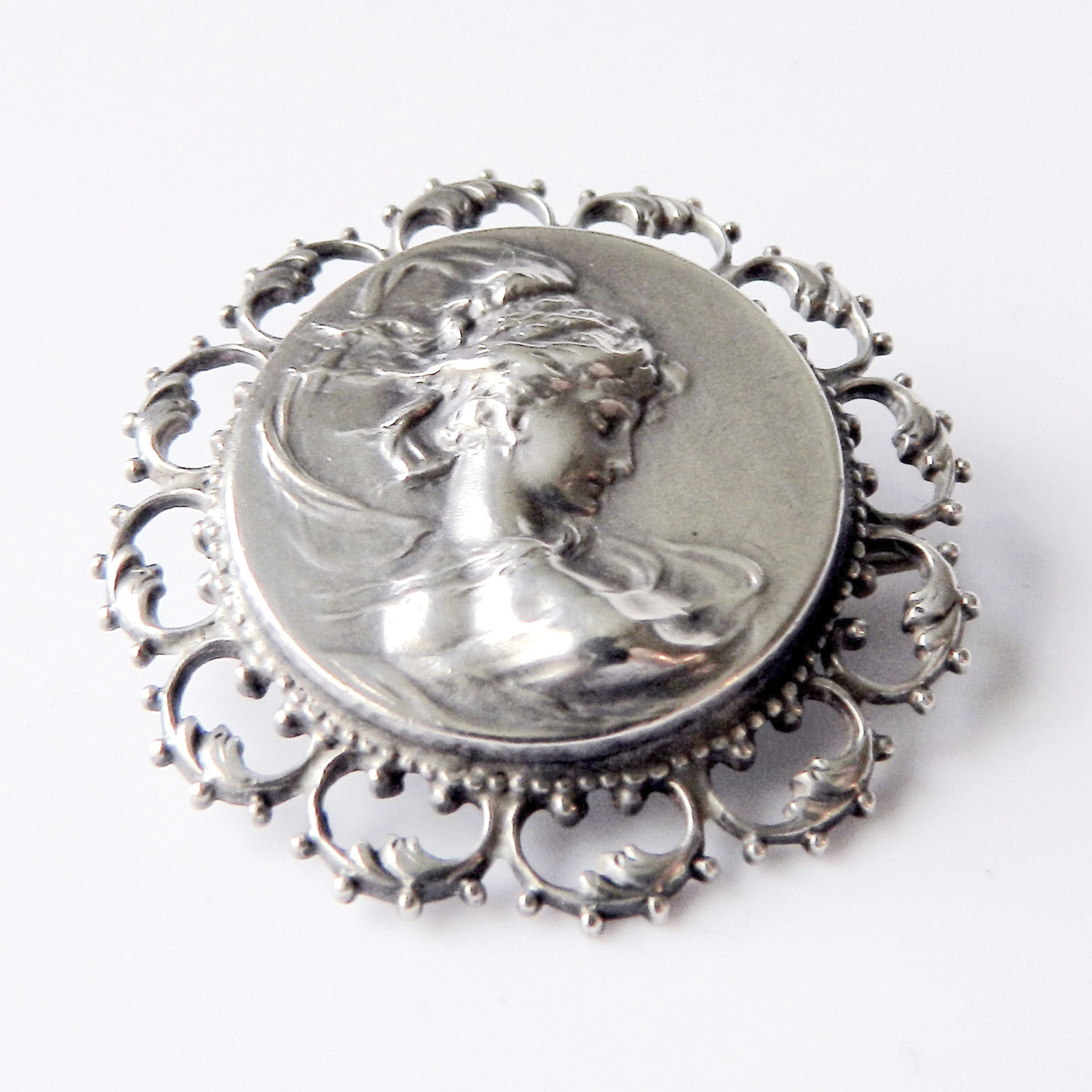 Art Nouveau sterling brooch