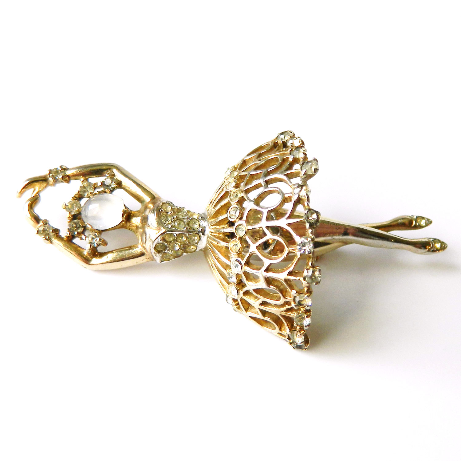 1940's Trifari ballet dancer brooch