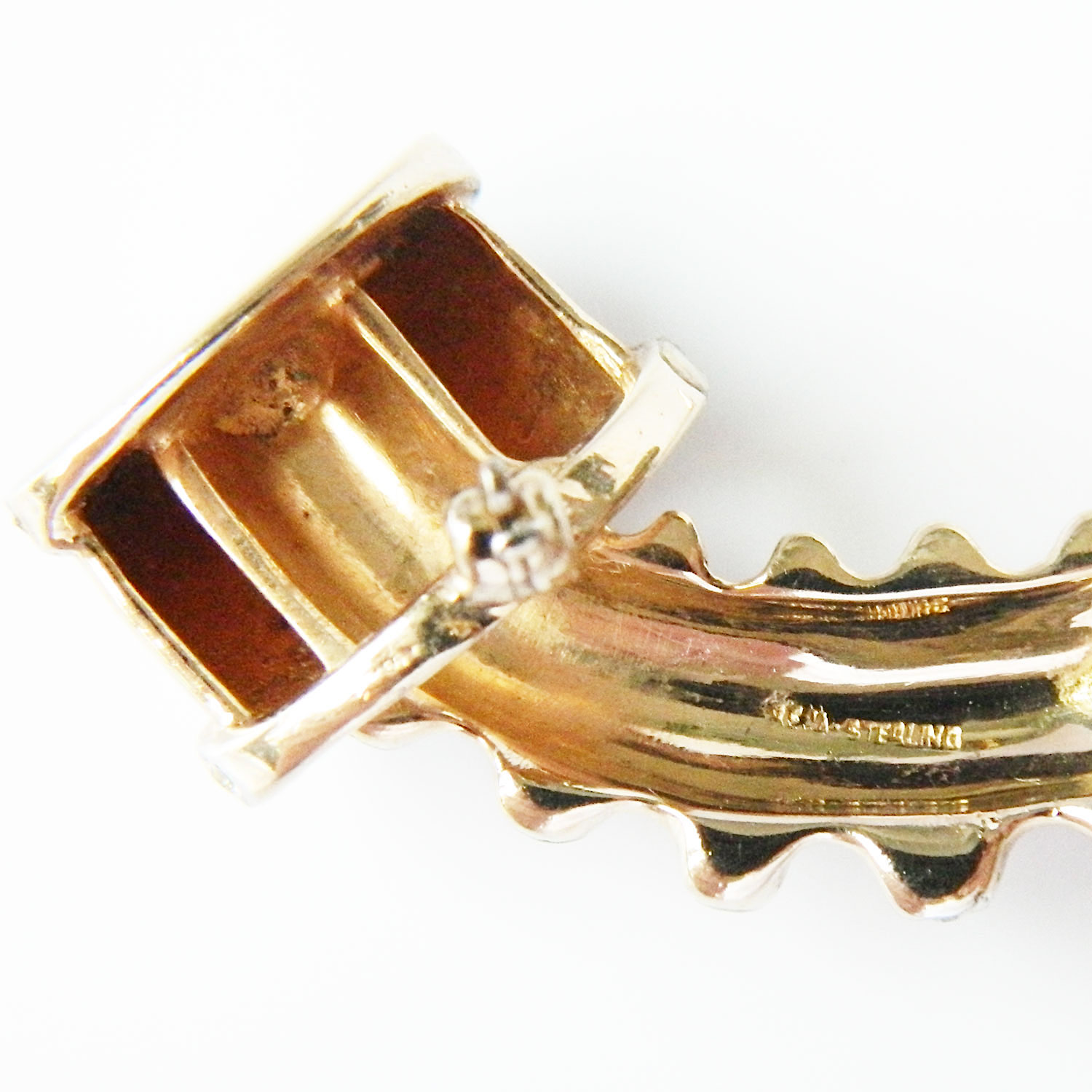 1940's sterling Jack in the Box brooch