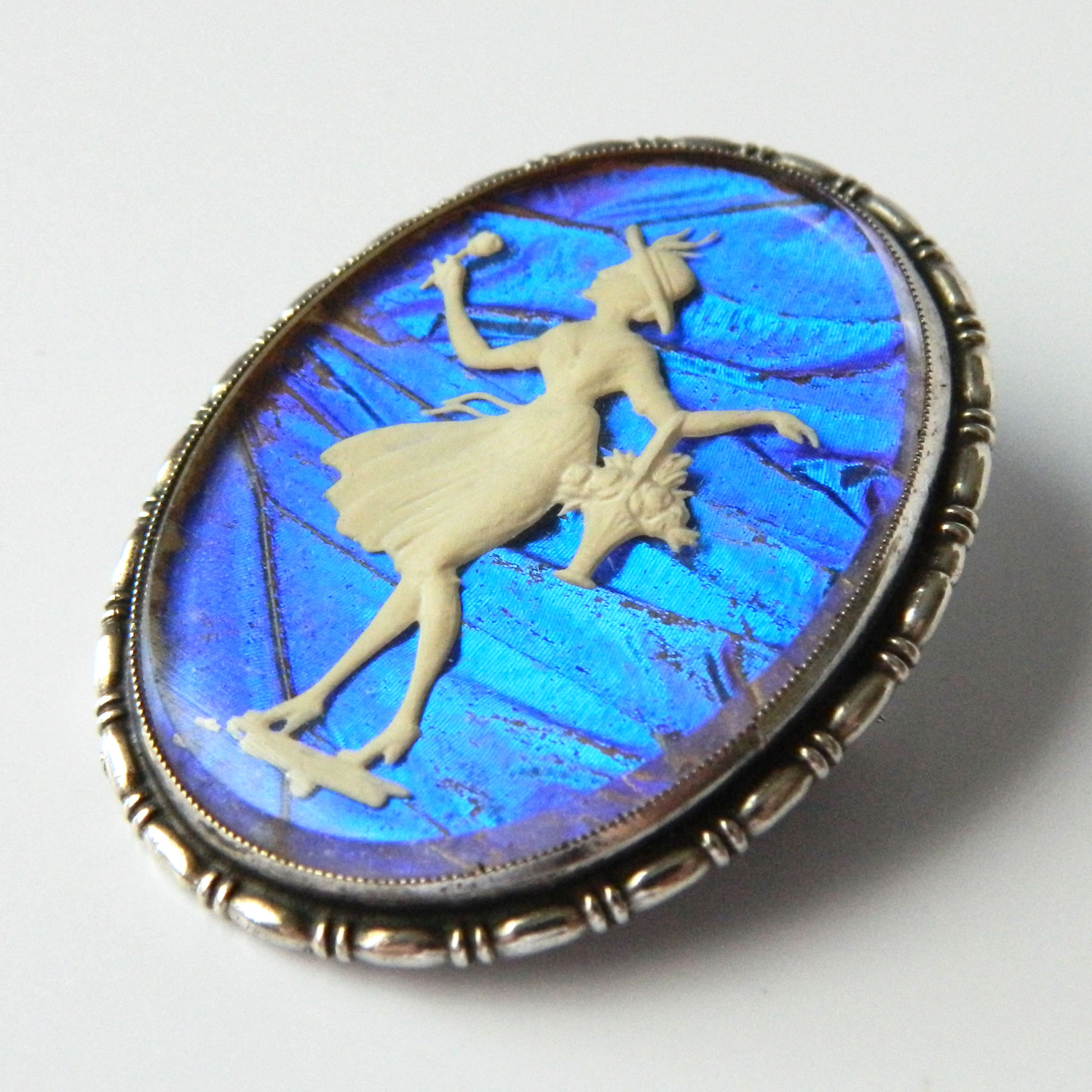 1920s butterfly wing brooch
