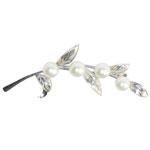 Sterling pearl brooch