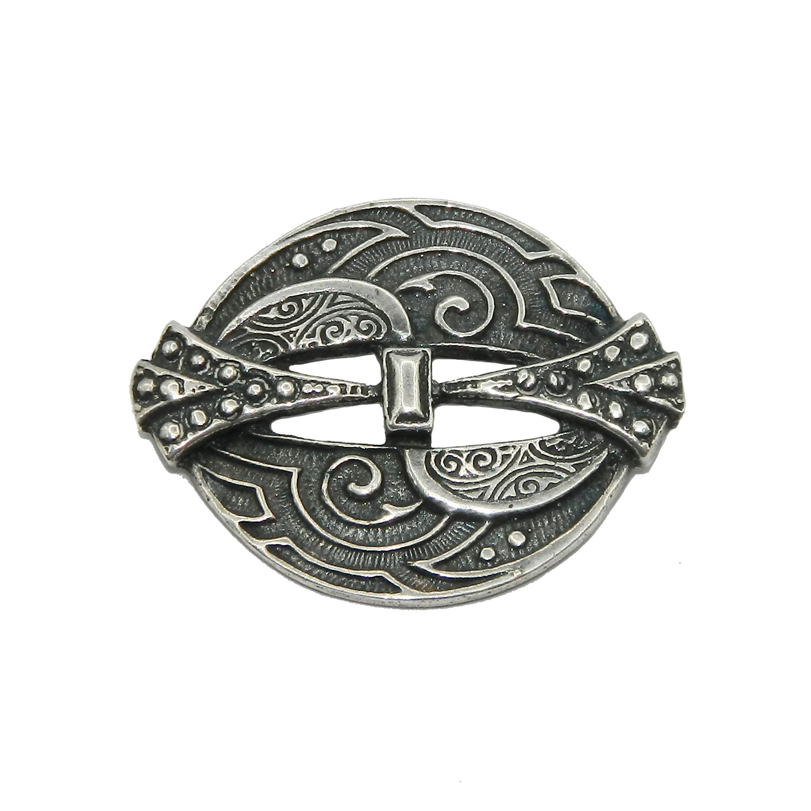 Celtic style sterling silver brooch