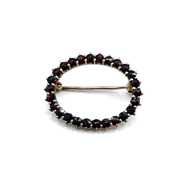 Victorian Bohemian Garnet Brooch