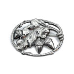 Danecraft acorn and oak leaf brooch