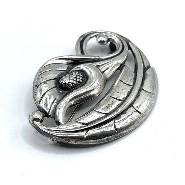 Sterling Lily Flower Brooch