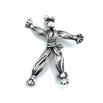 Sterling ragdoll brooch