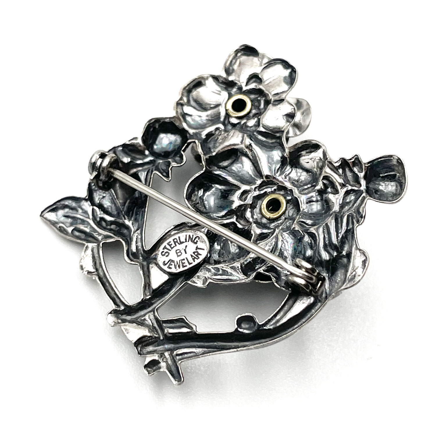 Sterling Rose Brooch