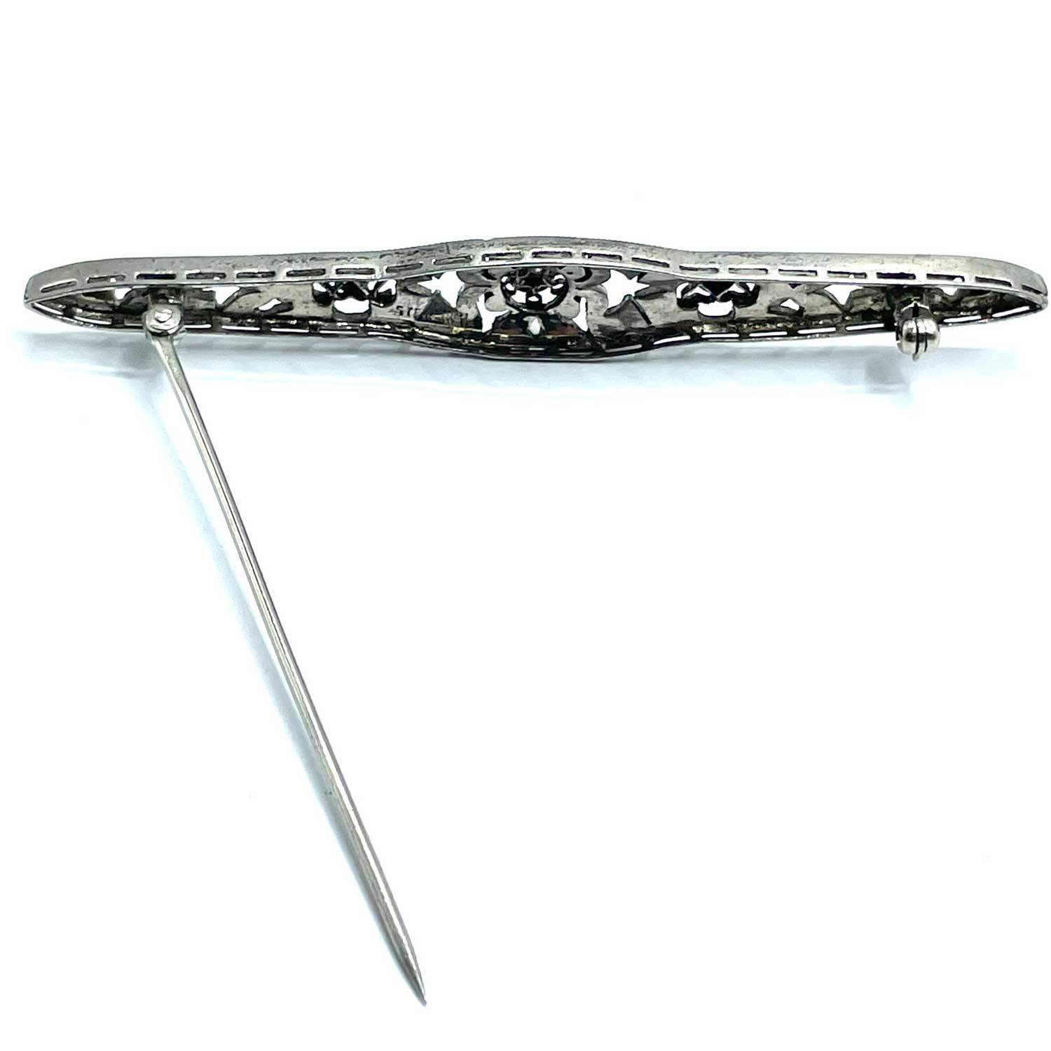 Art Deco Sterling Bar Pin Brooch