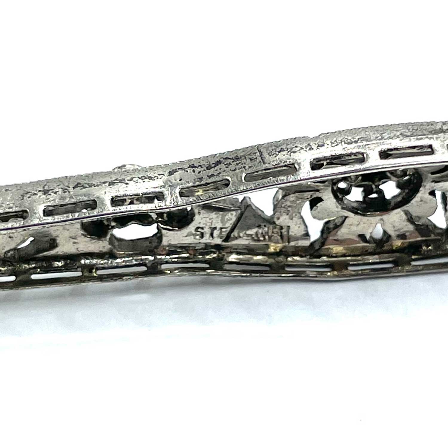 Art Deco Sterling Bar Pin Brooch