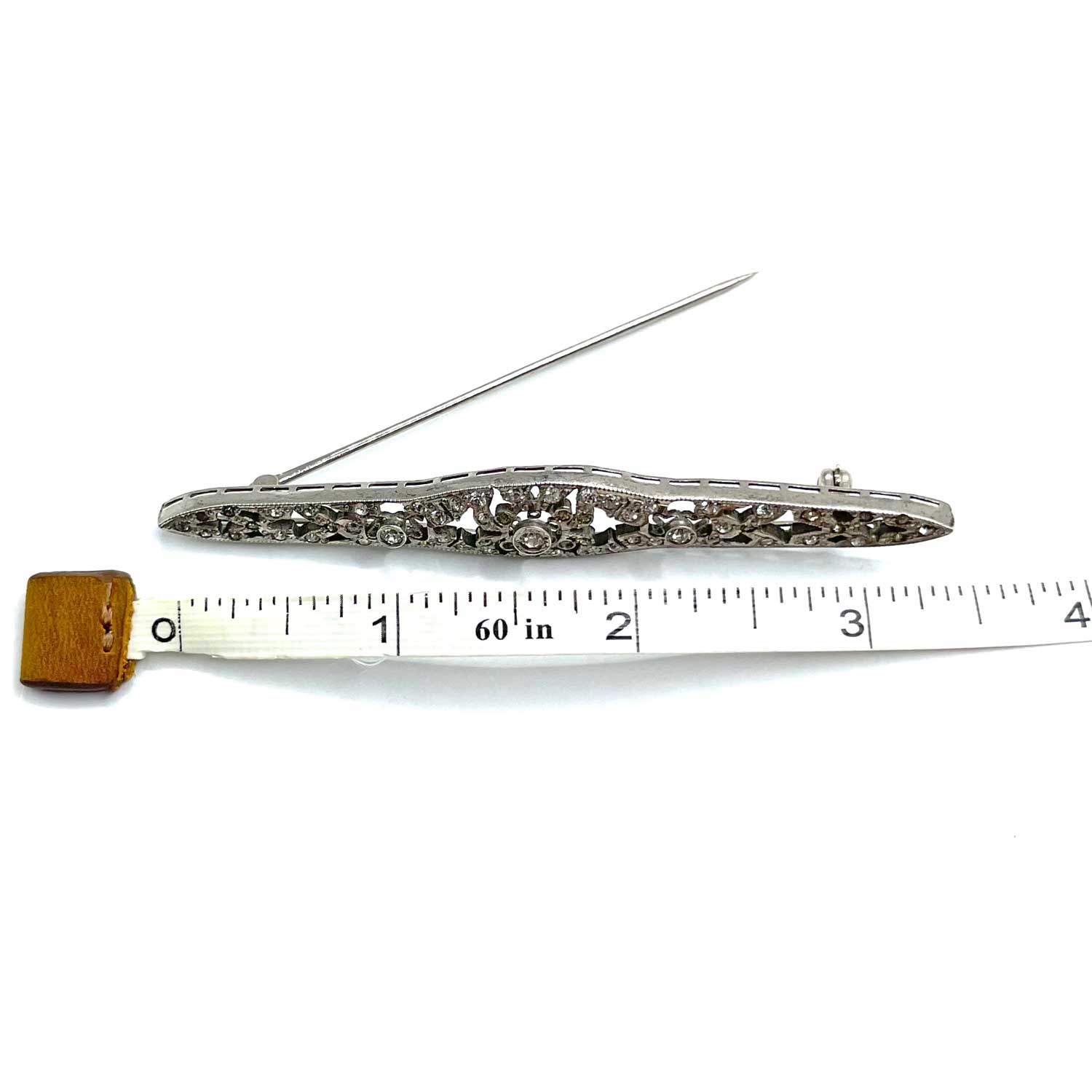 Art Deco Sterling Bar Pin Brooch