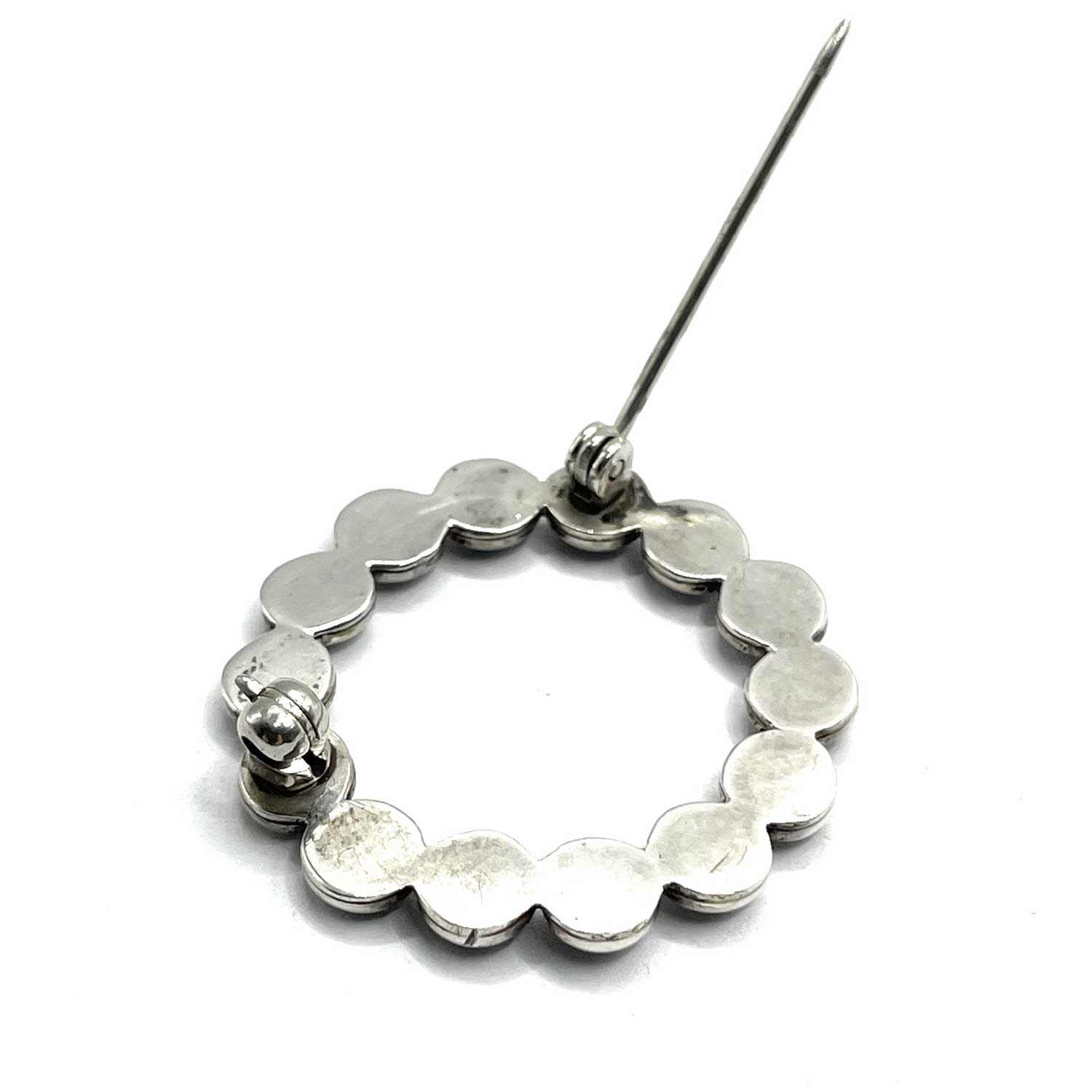 Sterling and Turquoise Cicle Pin