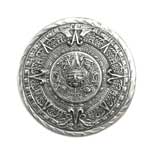 Mexican Aztec Calendar Brooch
