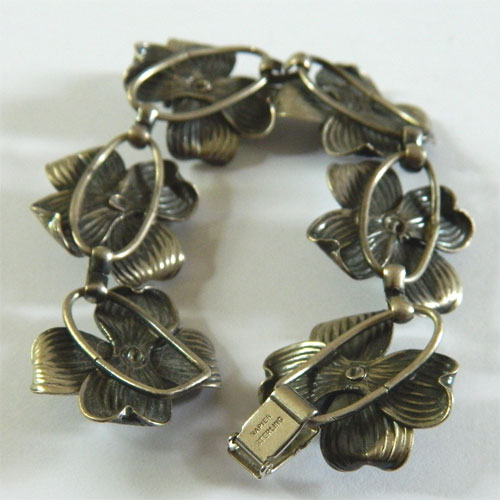 Napier sterling dogwood bracelet