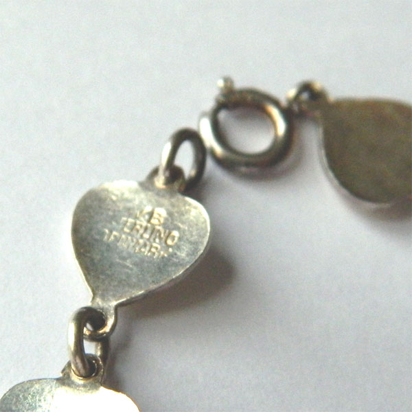 Danish enameled silver bracelet