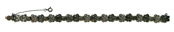 Sterling silver marcasite bracelet