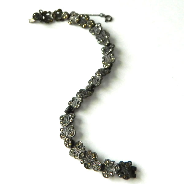 Sterling silver marcasite bracelet