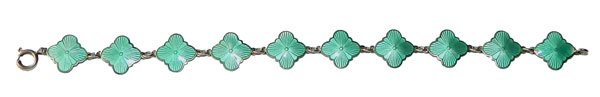 David Andersen enameled silver bracelet