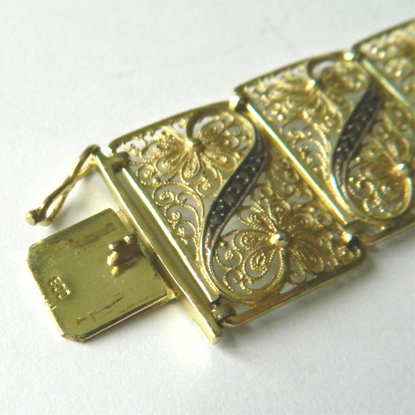 800 silver vermeil bracelet