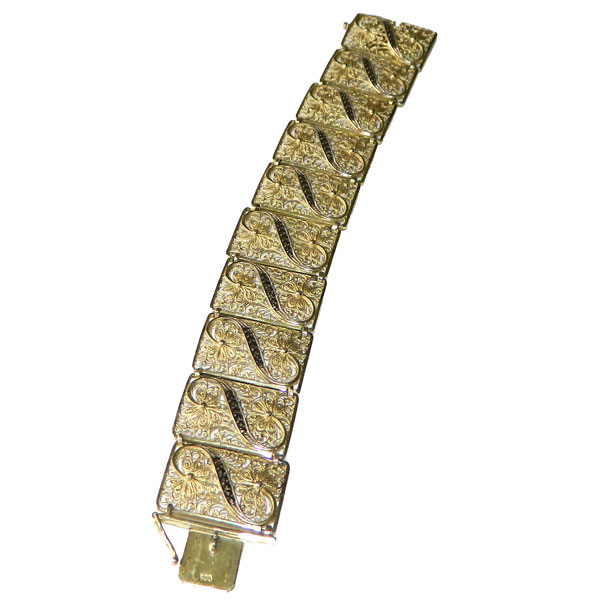800 silver vermeil bracelet