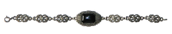 1920's sterling and marcasite bracelet