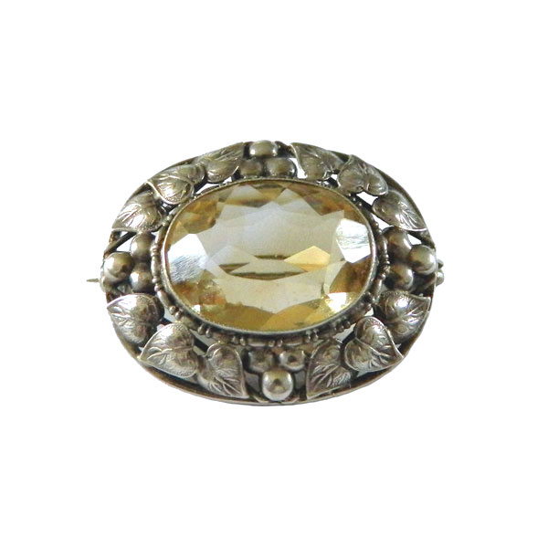 1920s German Sterling Silver Brooch