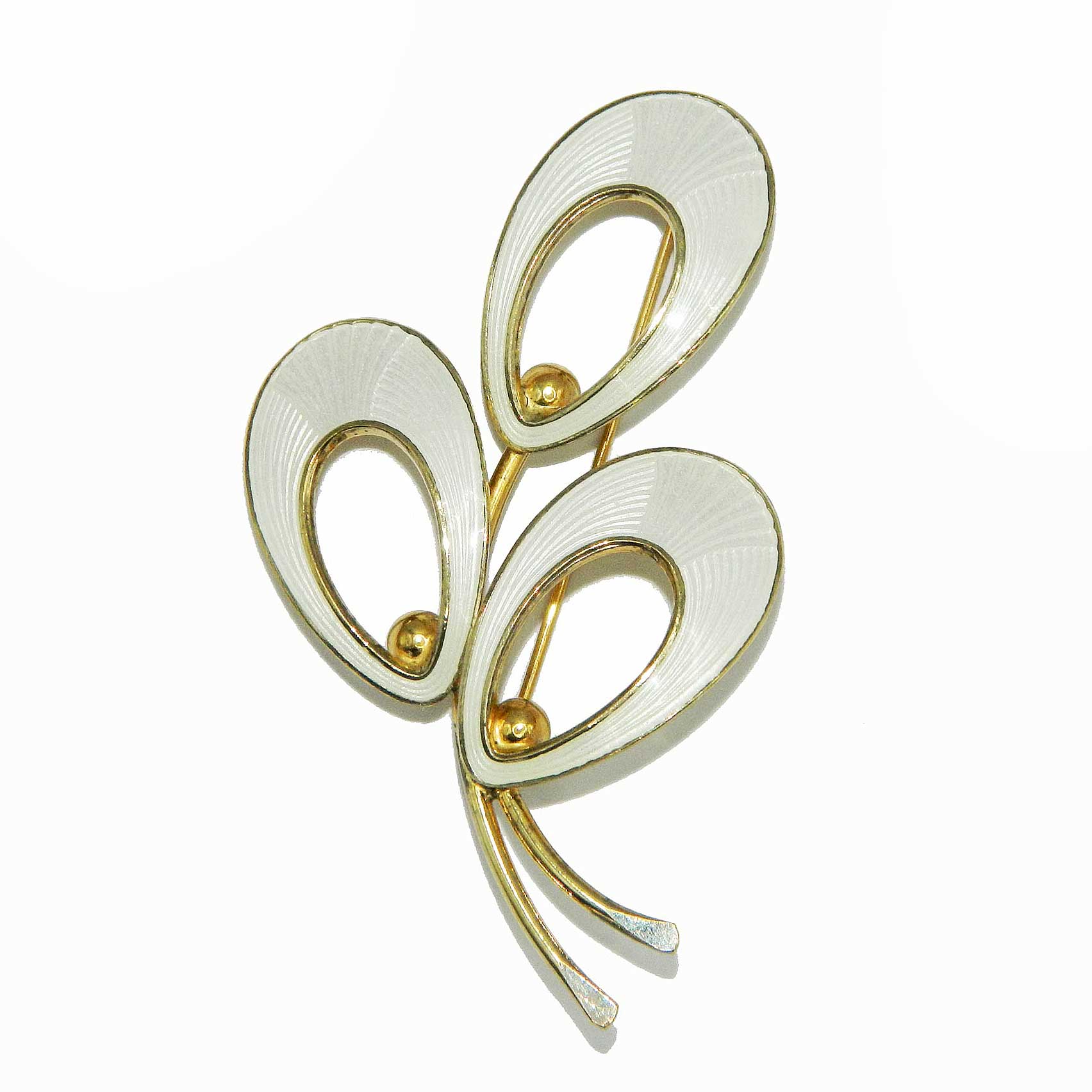 Jemax enameled brooch