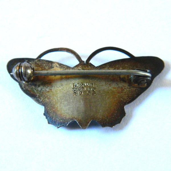 Sterling silver Norwegian brooch