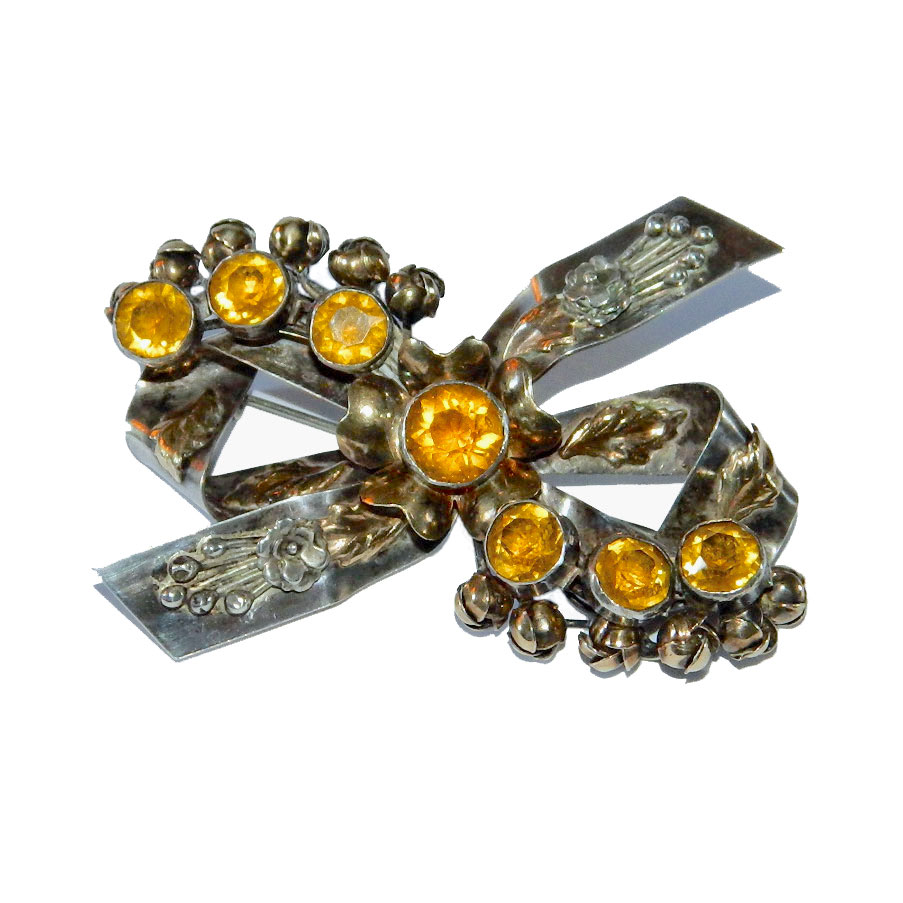 1940's sterling bullfighter brooch