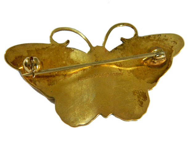 Sterling silver Norwegian brooch