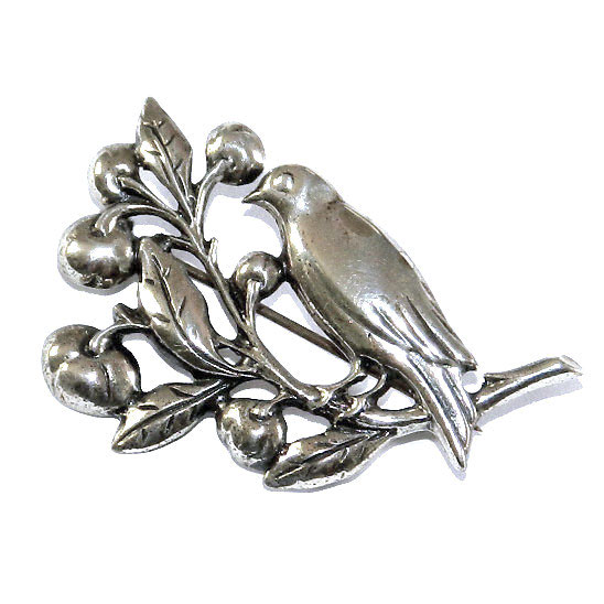 1940s sterling bullfighter brooch