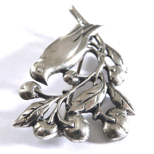 Sterling Danecraft bird brooch