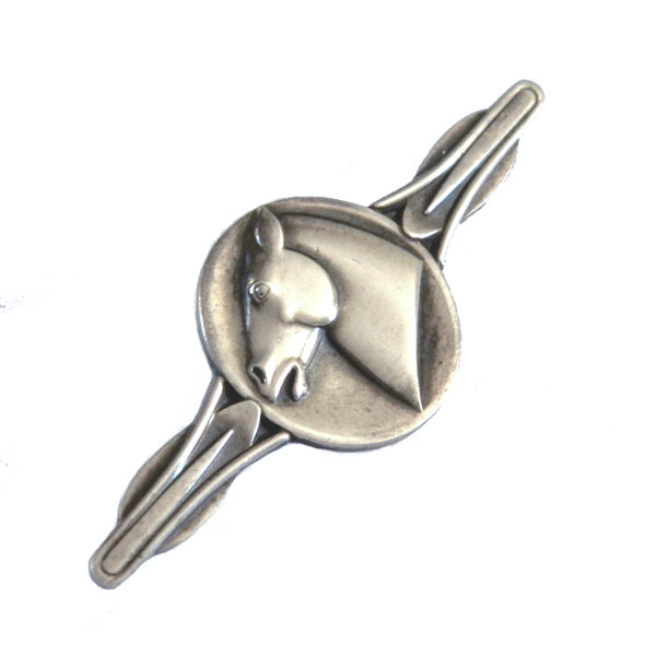 Georg Jensen sterling horse brooch