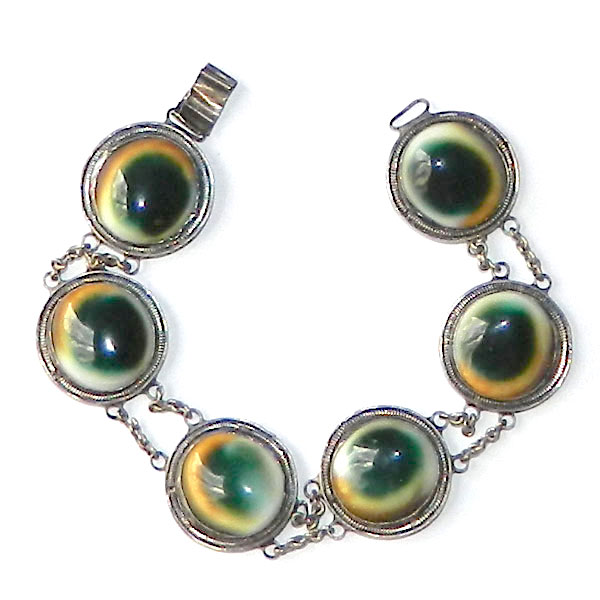 Antique operculum shell bracelet