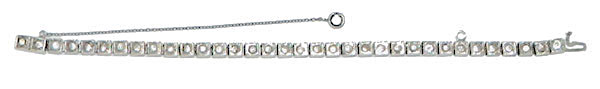 Sterling silver rhinestone bracelet