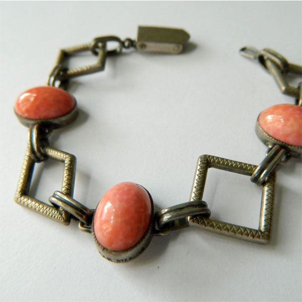 Art deco silver bracelet