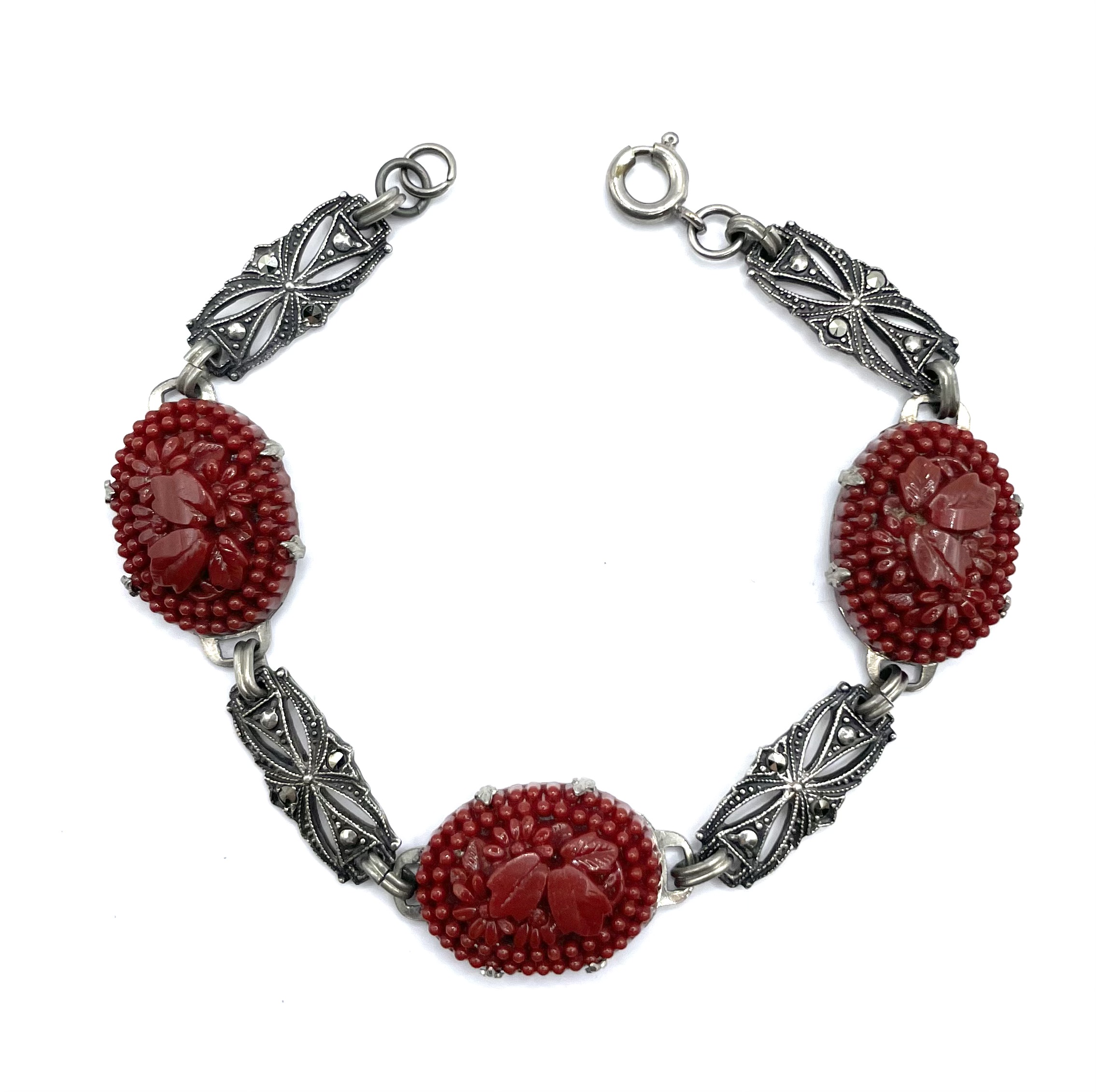 1920s Art Deco marcasite bracelet