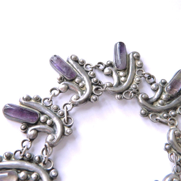 Bernice Goodspeed Mexican silver amethyst bracelet