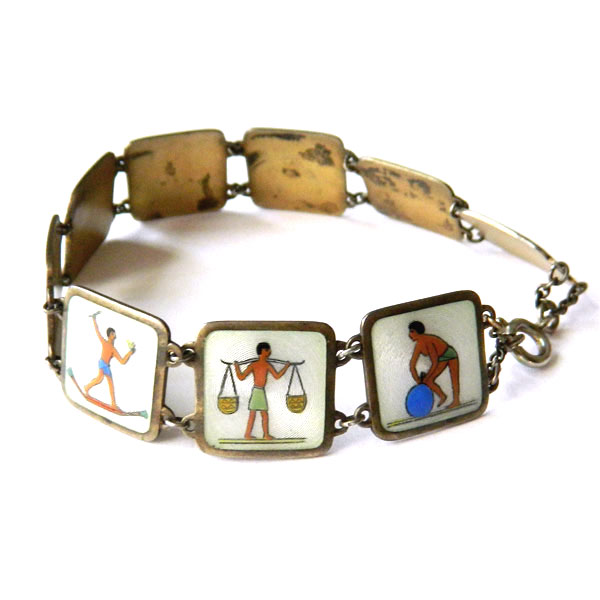 Egyptian revival bracelet