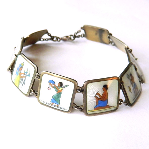 Egyptian revival bracelet