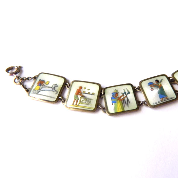 Egyptian revival bracelet