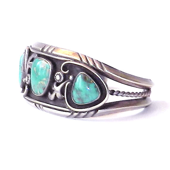 Navajo turquoise cuff bracelet